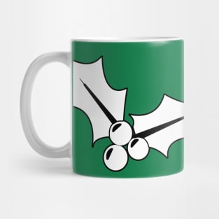 Christmas Mistletoe - Dark Green Mug